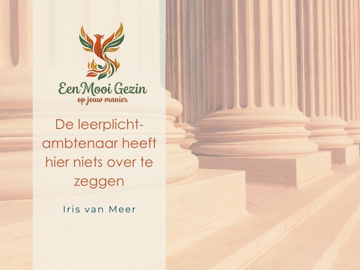 De leerplichtambtenaar heeft hier niets over te zeggen
