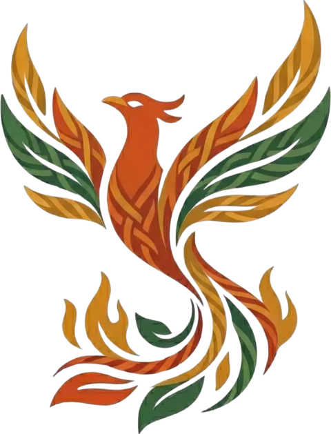 Feniks uit het logo van Een Mooi Gezin